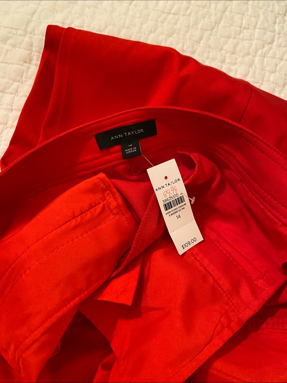 Ann Taylor Vibrant Red pants